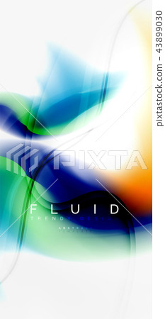 Fluid flowing wave abstract background 43899030