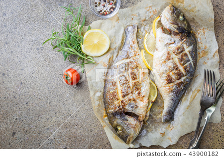 Grilled fish Dorado Grilled fish Dorado 43900182