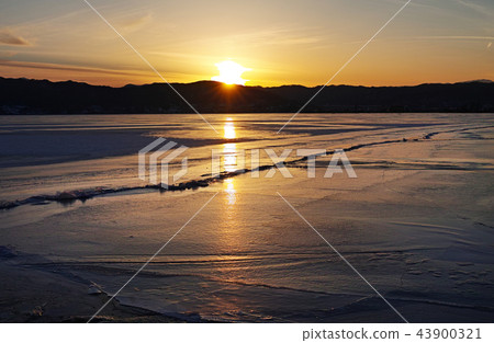 [長野縣] Okamiwako傍晚/ Omiwatari Su訪湖（Shimosuwa Lake Shore Dori便利商店附近） 43900321