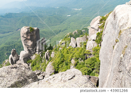 從山的山頂看到的大Yasuri岩石。 從山的山頂看到的大Yasuri岩石。 43901266