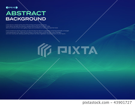 Abstract of glowing line pattern on green blue. Abstract of glowing line pattern on green blue. 43901727