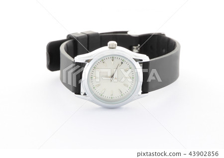 Wrist watch loop for woman on white background. 43902856