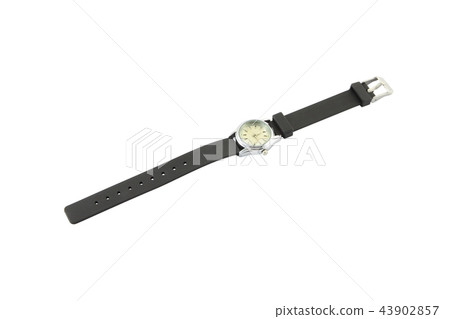 Wrist watch for woman on white background. 43902857