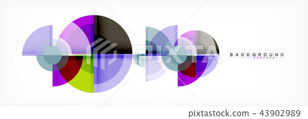 Abstract background bright circles geometric design 43902989