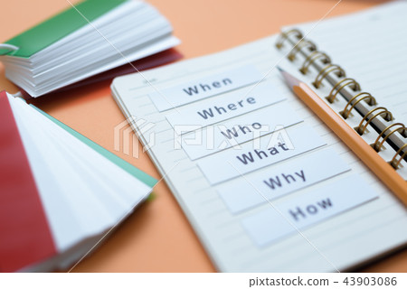 5W1H, studying, learning 43903086