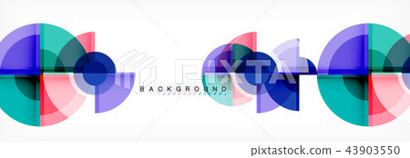 Abstract background bright circles geometric design 43903550