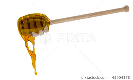 Honey dripper isolated 3D render 43904378