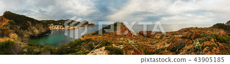 Summer sea bay (Spain). Summer sea bay (Spain). 43905185