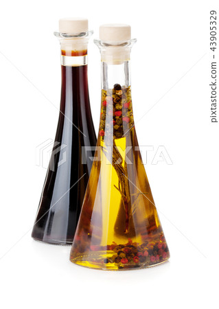 Olive oil and vinegar bottles 43905329