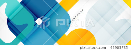Square geometric background, multicolored template for business or technology presentation or web 43905785