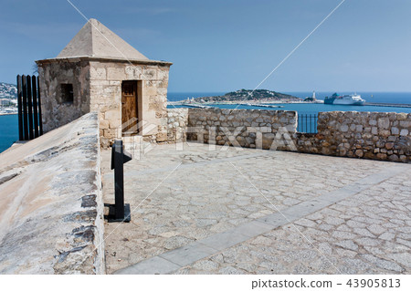 View on bay from Dalt Vila, Ibiza View on bay from Dalt Vila, Ibiza 43905813