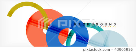 Geomtric modern backgrounds, rings abstract template Geomtric modern backgrounds, rings abstract template 43905956