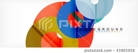 Geomtric modern backgrounds, rings abstract template Geomtric modern backgrounds, rings abstract template 43905958