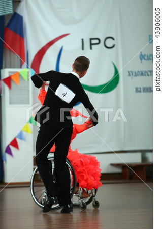 Belarus, Minsk, August 25, 2018:  couple dancers p 43906005