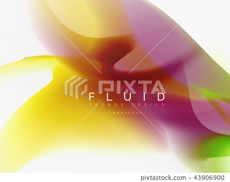 Background abstract color flow, liquid design 43906900