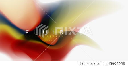 Fluid flowing wave abstract background 43906968