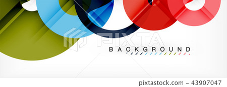 Geomtric modern backgrounds, rings abstract template 43907047