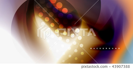 Mixing liquid color flow abstract background. Trendy abstract layout template for business or 43907388