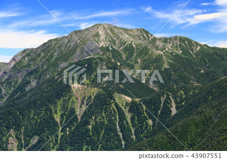 The way to the southern alps Mitsutake (Tateri only) The mountains in the southern part of the southern alps seen from the vertical runway 43907551