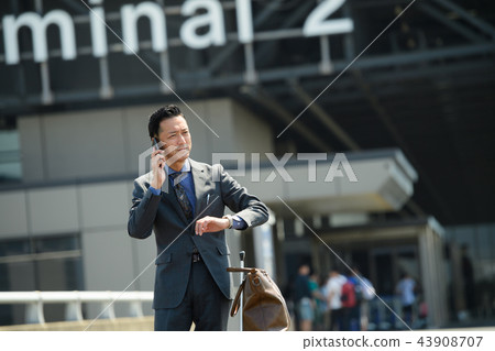 Businessman business trip business image Businessman business trip business image 43908707