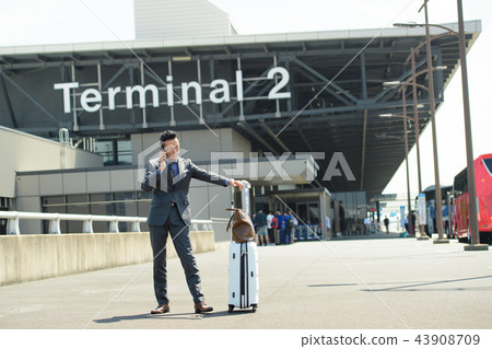 Businessman business trip business image Businessman business trip business image 43908709