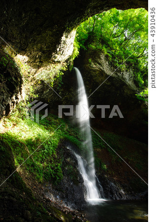石獅瀑布秋田縣藤里鎮 43910436