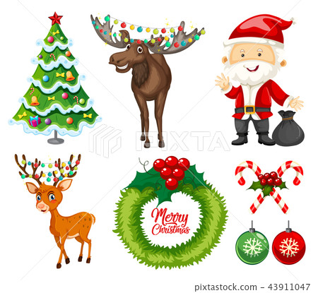 A set of christmas element 43911047