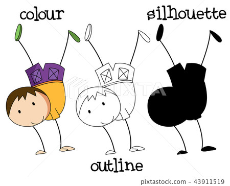 A set of boy graphic A set of boy graphic 43911519