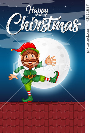 Happy christmas elf concept Happy christmas elf concept 43911657