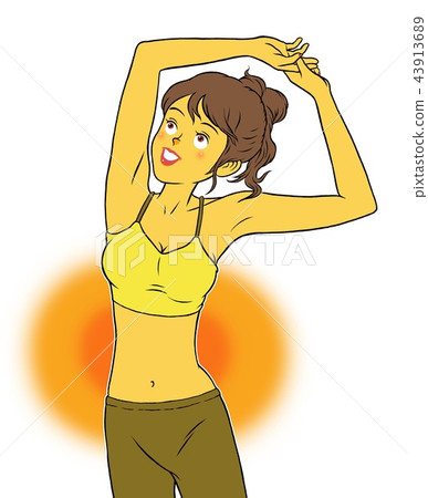 熱瑜伽教練的女人 43913689