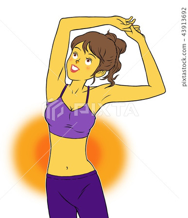 熱瑜伽教練的女人 43913692