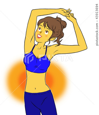 熱瑜伽教練的女人 43913694