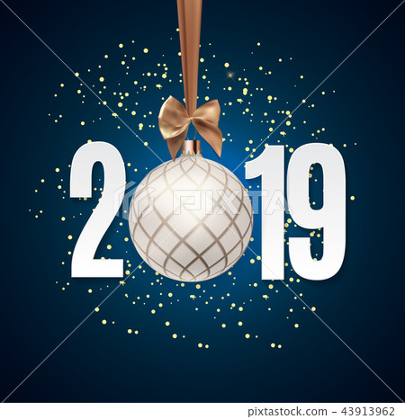 Merry Christmas and New Year Background. Vector Illustration 43913962