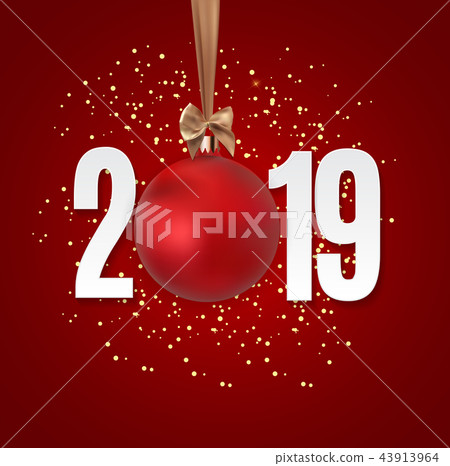 Merry Christmas and New Year Background. Vector Illustration 43913964
