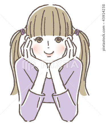 Cheek cane girl 43914238