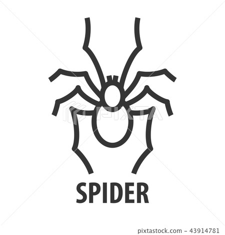 line icon of spider - Stock Illustration [43914781] - PIXTA