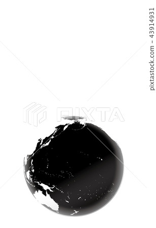 Earth Pacific black and white Earth Pacific black and white 43914931