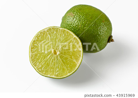 Whole lime and other one cut in half, Whole lime and other one cut in half, 43915969