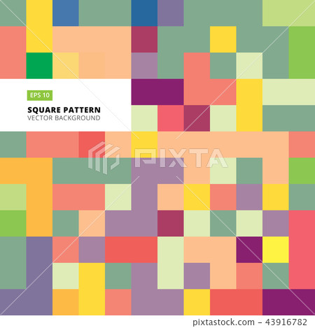 Abstract square pattern colorful background - Stock Illustration ...