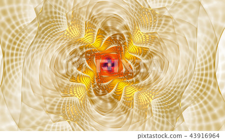Abstract fractal grids and spirals, spiral flower Abstract fractal grids and spirals, spiral flower 43916964