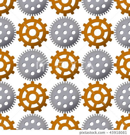 Seamless pattern background with gears. 43918081
