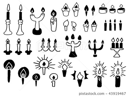 手繪蠟燭套 43919467