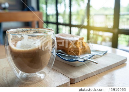 Cappuccino Coffee and Cake Cappuccino Coffee and Cake 43919963