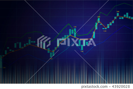 Financial data graph of world stock market Financial data graph of world stock market 43920028