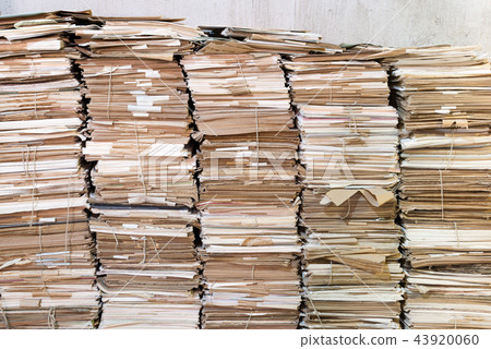 Piles of old papers Piles of old papers 43920060