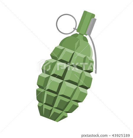 Grenade icon cartoon. Single weapon icon from the big ammunition, arms set. Grenade icon cartoon. Single weapon icon from the big ammunition, arms set. 43925189