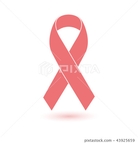 National Breast Cancer Awareness Month. Pink ribbon isolated background vector 43925659