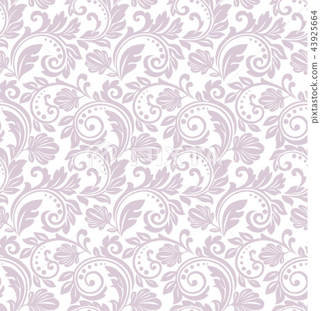 Floral pattern. Wallpaper baroque, damask.  43925664