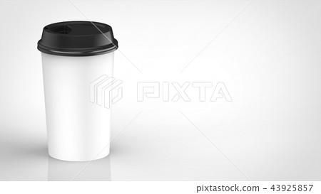 Coffee cup black lid left Coffee cup black lid left 43925857