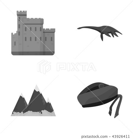 Edinburgh Castle, Loch Ness Monster, Grampian Mountains, national cap balmoral,tam o’shanter 43926411